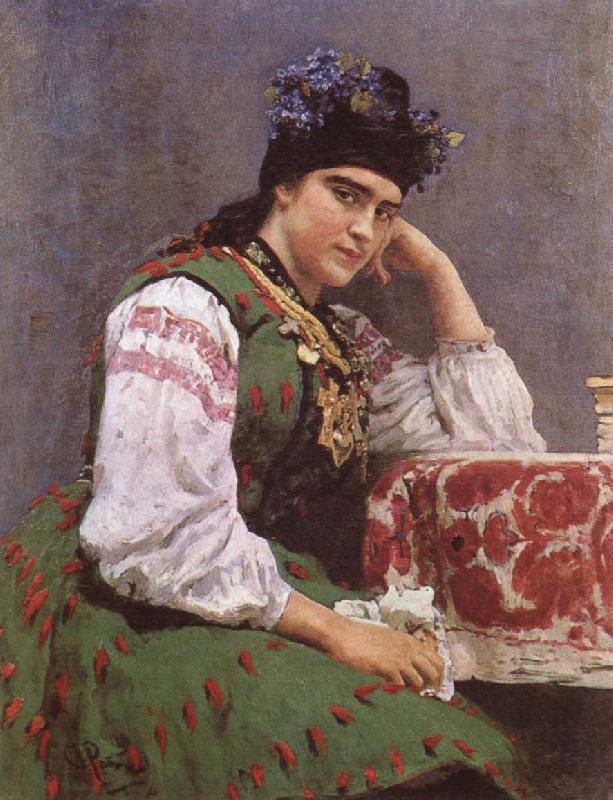 llya Yefimovich Repin Portrait of Sofia Mikhailovna Dragomirova